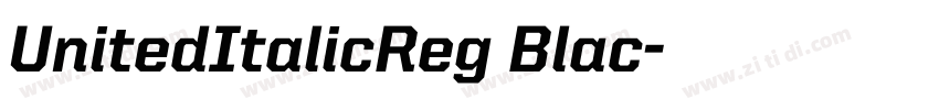 UnitedItalicReg Blac字体转换